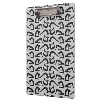 Pranchetas Yoga Positions Silhouettes