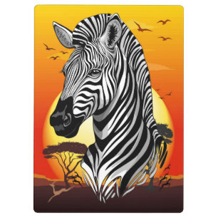 Pranchetas Zebra African Savanna Wild Animal
