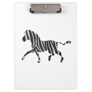 Pranchetas Zebra Black and Light Cinzas Silhouket