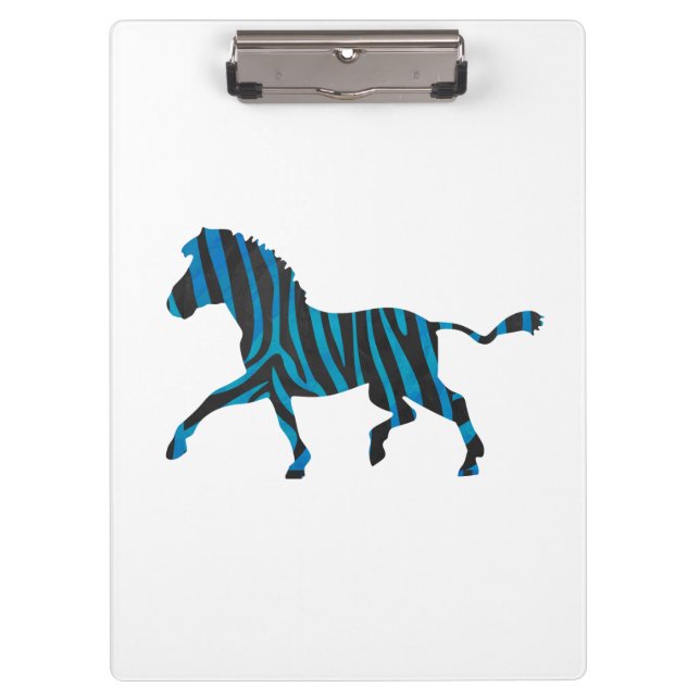 Pranchetas Zebra Black e Blue Silhouette (Frente)