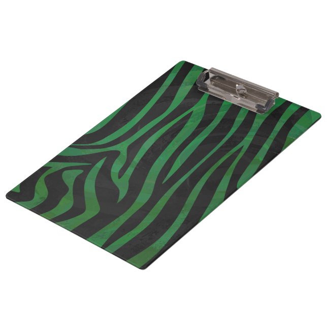 Pranchetas Zebra Black e Green Impressão (Inclinado)