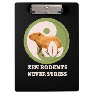 Pranchetas Zen Rodents Nunca Stress Capybara