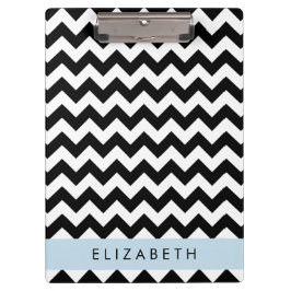 Pranchetas Zigzag preto-e-branco, padrão Chevron, seu nome