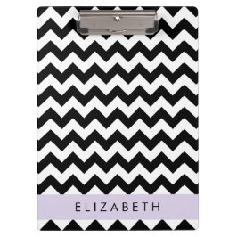 Pranchetas Zigzag preto-e-branco, padrão Chevron, seu nome