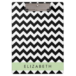 Pranchetas Zigzag preto-e-branco, padrão Chevron, seu nome