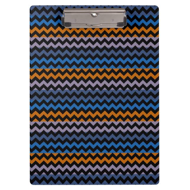 Pranchetas Zigzag preto-laranja (Frente)