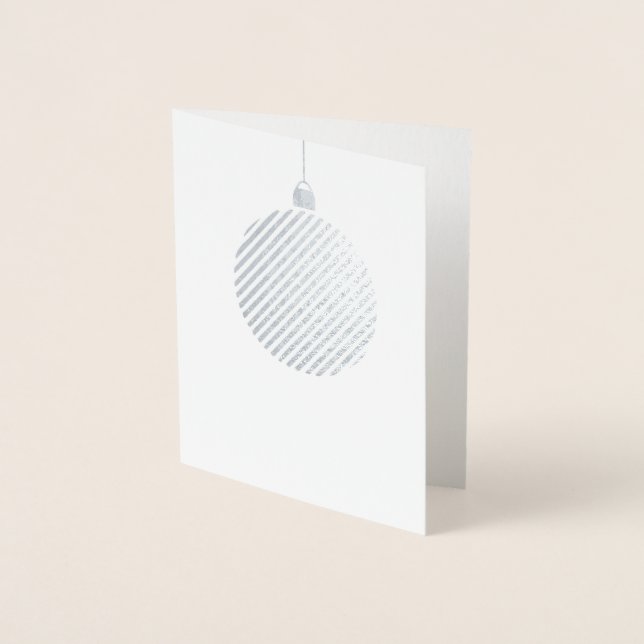 Prata de cartão de feriado GLIMMER (Frente)