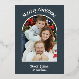 Prata de Foto de Natal Simples Elegante