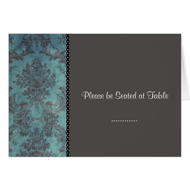 prata do damasco; coloque o cartão (Frente horizontal)