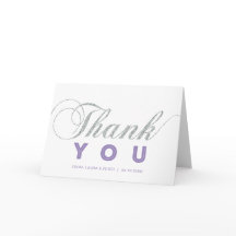 Prata e Roxo | Carta de Agradecimento com Estilo M