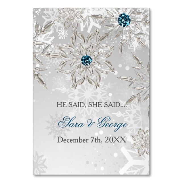 prata Ele disse, ela disse cartão de jogo de chá d (Frente)