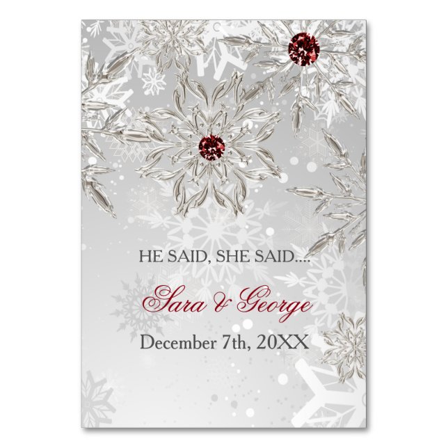 prata Ele disse, ela disse cartão de jogo de chá d (Frente)