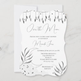 Prata sobre o convite moderno do Chá de fraldas