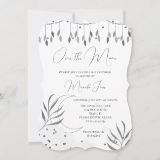 Prata sobre o convite moderno do Chá de fraldas