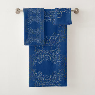 Prata suga toalha árabe Bath conjunto