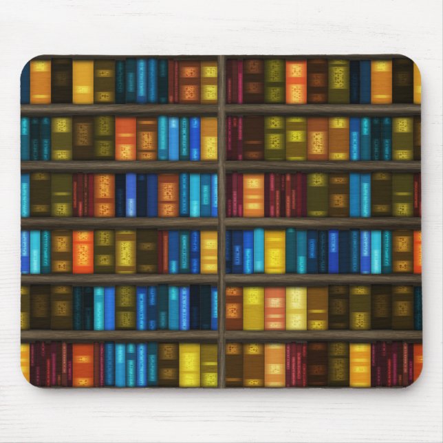 Prateleiras de livros 1 Mousepad (Frente)