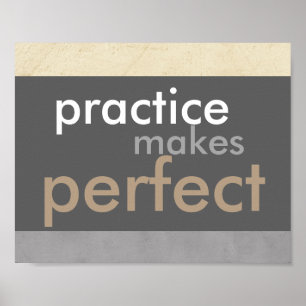 prática de poster motivacional faz citação perfeit