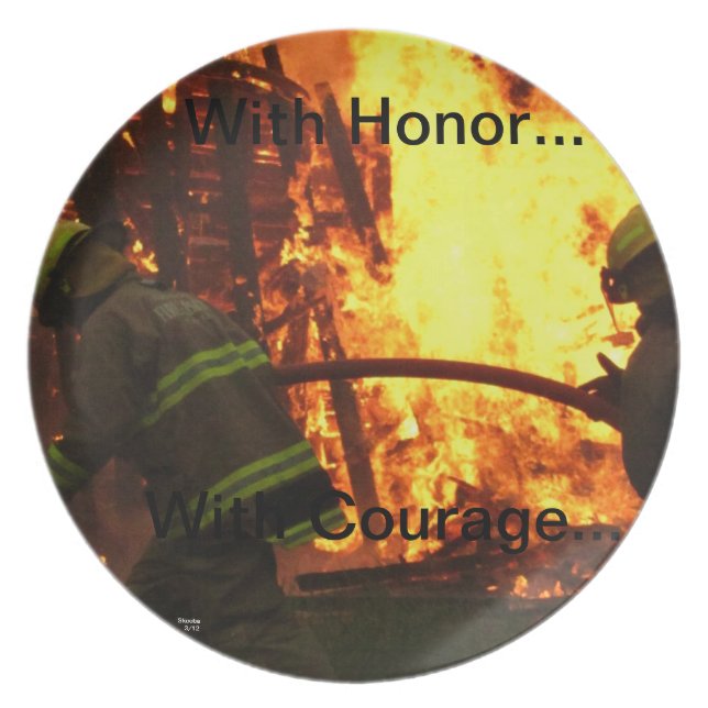 Prato Com honra… com coragem… (Frente)