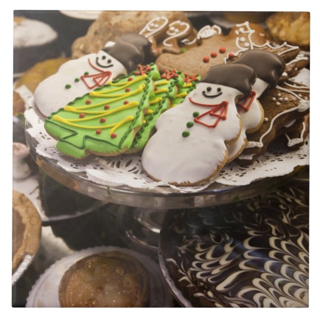 Prato de Biscoitos Frescos de Natal (Frente)