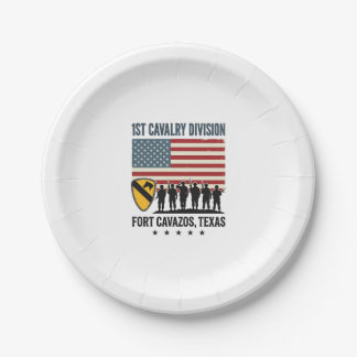 Prato De Papel 1ª Divisão de Cavalaria Fort Hood Camisa Militar V