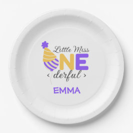 Prato De Papel 1º aniversário maravilhoso