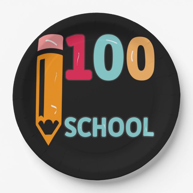 Prato De Papel 100 Dias De Escola 49 (Frente)