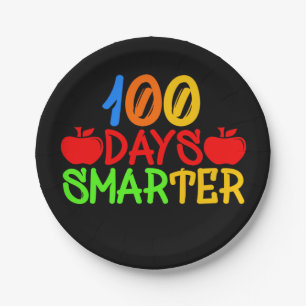 Prato De Papel 100 dias mais inteligentes