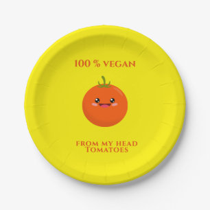 Prato De Papel 100% Vegan
