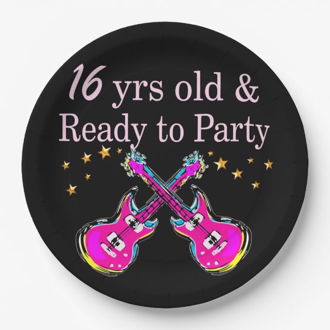 PRATO DE PAPEL 16ª ESTRELA ROCK (Frente)