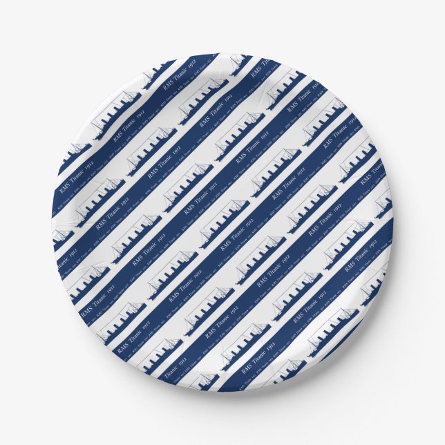 Prato De Papel 1912 3 titânicos (Frente)