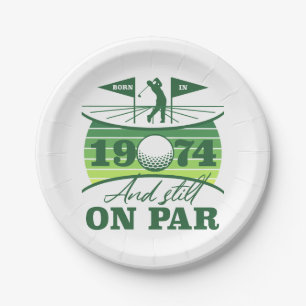 Prato De Papel 1974 50º aniversário do Golf Humor