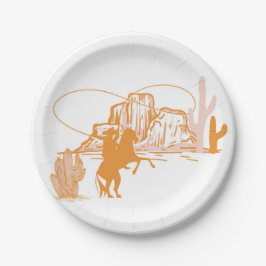 Prato De Papel 1rua Rodeo, Primeiro Aniversário do Rodeo, Anivers