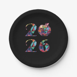 Prato De Papel 2026 New Year's Eve Party-Colorful