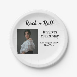 Prato De Papel 20 do Rock n roll