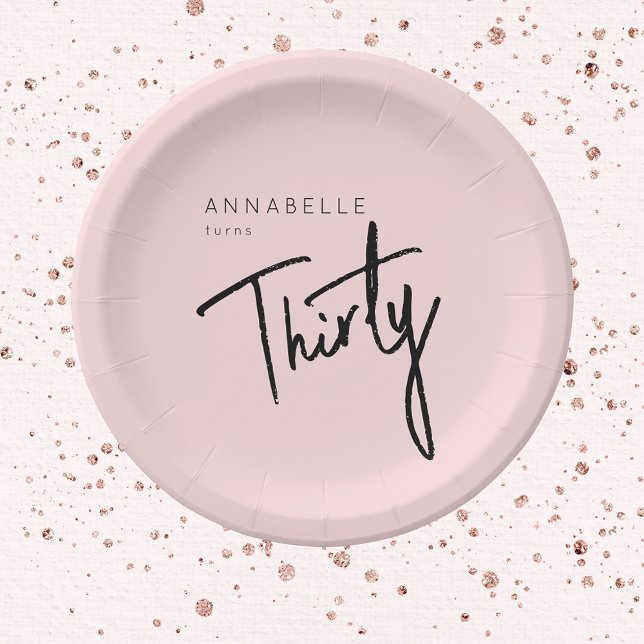 Prato De Papel 30 moderna 330ª festa de aniversário (Criador carregado)
