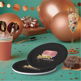 Prato De Papel 30th birthday hello 30 Stylish Personalized