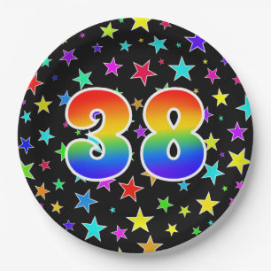 Prato De Papel 38º Evento: Arco-Íris Negrito, Divertido, Colorido