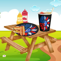 4º de julho Flor Duplo