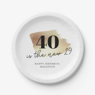 Prato De Papel 40 é o Novo 29 Partido Negro Dourado