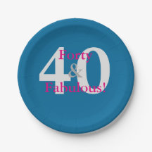 40 & Fabuloso! Diversão Personalizada Aniversário