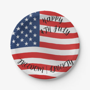 Prato De Papel 4th July celebration paper party plates