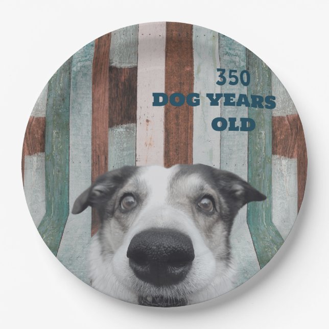 Prato De Papel 50.o Aniversário - Placa de Papel Fechada para Can (Frente)