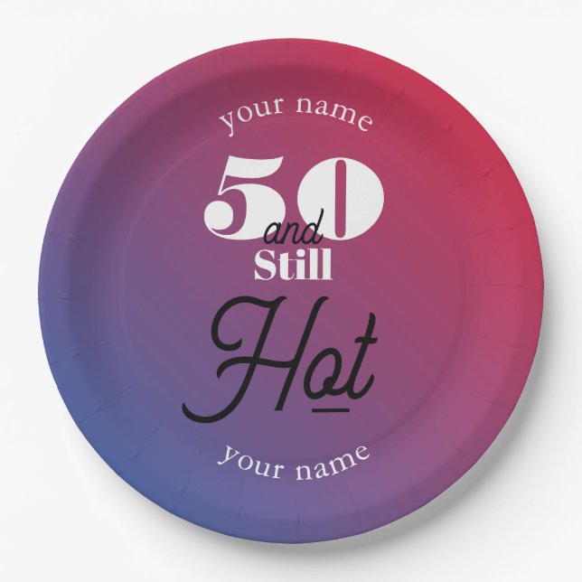 Prato De Papel 5O e ainda quente (Frente)