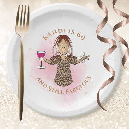Prato De Papel 60º aniversário, 60º aniversário, 60º Ano, um Étni