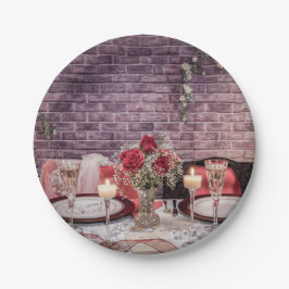 Prato De Papel 6371-Mesa de noiva e noiva