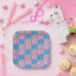 Prato De Papel 67 Disposable Plates