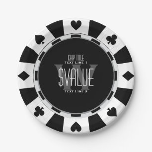 Prato De Papel 6 maneiras de personalizar seu chip de pôquer clás