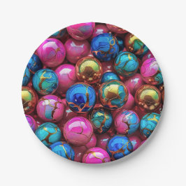 Prato De Papel 7" Round Paper Plate