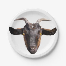 Prato De Papel 8 folhas de papel preto e cabra brava