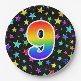 Prato De Papel 9º Evento: Arco-Íris Negrito, Divertido, Colorido